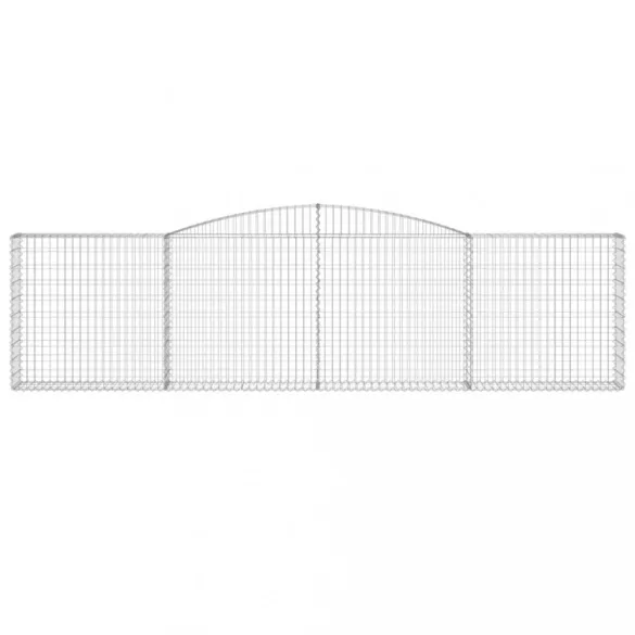 20 db íves horganyzott vas gabion kosár 400x30x100/120 cm