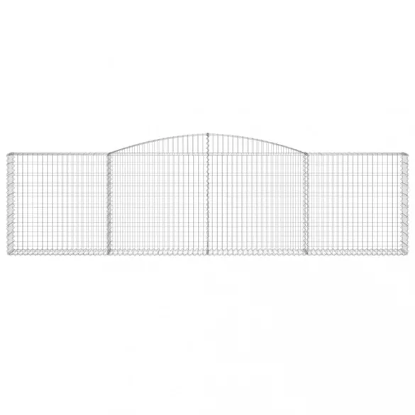 25 db íves horganyzott vas gabion kosár 400x30x100/120 cm
