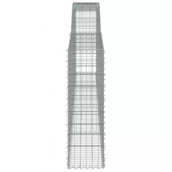 25 db íves horganyzott vas gabion kosár 400x30x100/120 cm