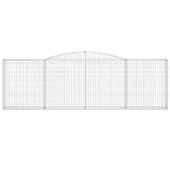 3 db íves horganyzott vas gabion kosár 400x30x120/140 cm