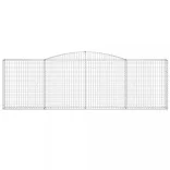 4 db íves horganyzott vas gabion kosár 400x30x120/140 cm