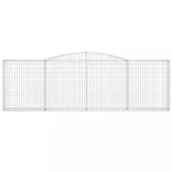 5 db íves horganyzott vas gabion kosár 400x30x120/140 cm