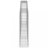 7 db íves horganyzott vas gabion kosár 400x30x120/140 cm