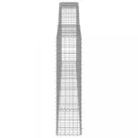 8 db íves horganyzott vas gabion kosár 400x30x120/140 cm