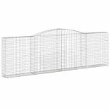 9 db íves horganyzott vas gabion kosár 400x30x120/140 cm