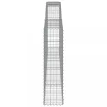 15 db íves horganyzott vas gabion kosár 400x30x120/140 cm