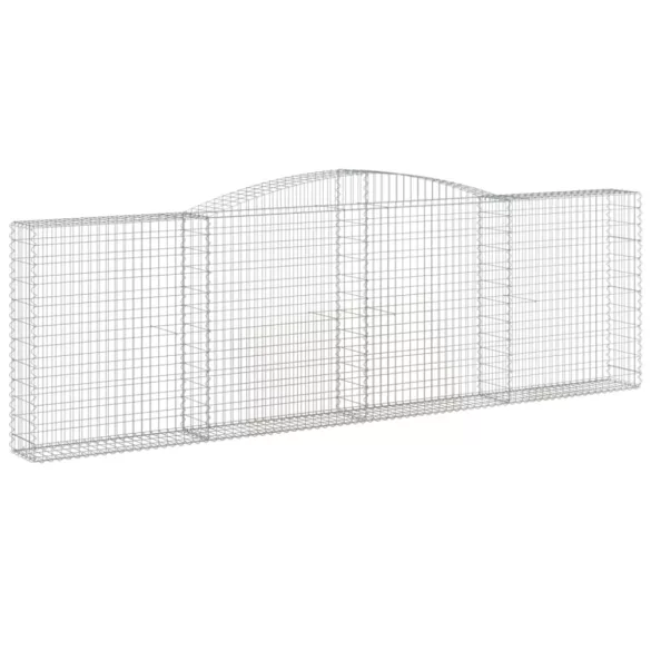 20 db íves horganyzott vas gabion kosár 400x30x120/140 cm