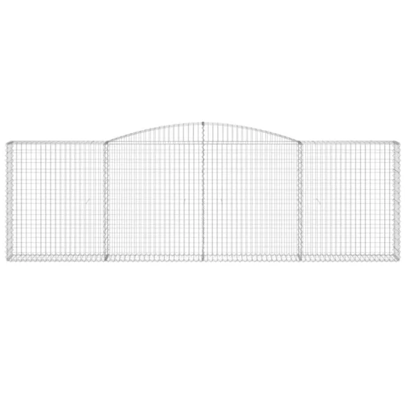 20 db íves horganyzott vas gabion kosár 400x30x120/140 cm