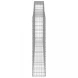 2 db íves horganyzott vas gabion kosár 400x30x140/160 cm