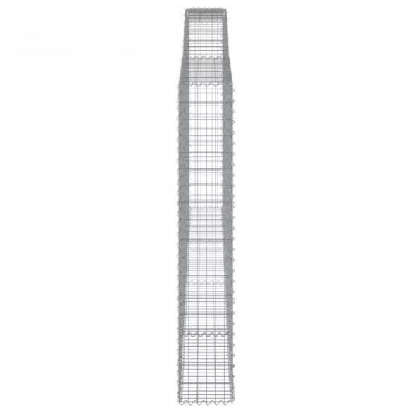 2 db íves horganyzott vas gabion kosár 400x30x180/200 cm