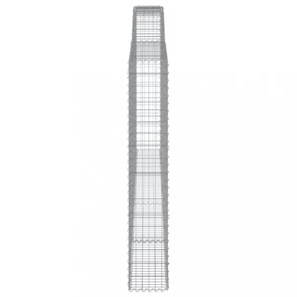 3 db íves horganyzott vas gabion kosár 200x30x180/200 cm