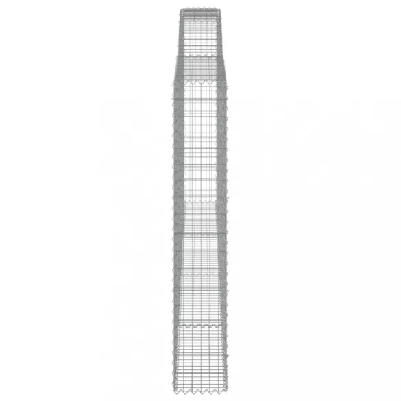 4 db íves horganyzott vas gabion kosár 400x30x180/200 cm