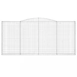 6 db íves horganyzott vas gabion kosár 400x30x180/200 cm