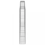 6 db íves horganyzott vas gabion kosár 400x30x180/200 cm