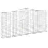 7 db íves horganyzott vas gabion kosár 400x30x180/200 cm