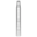 7 db íves horganyzott vas gabion kosár 400x30x180/200 cm