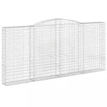 8 db íves horganyzott vas gabion kosár 400x30x180/200 cm