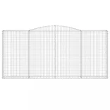 8 db íves horganyzott vas gabion kosár 400x30x180/200 cm