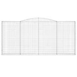 10 db íves horganyzott vas gabion kosár 400x30x180/200 cm