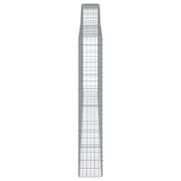 10 db íves horganyzott vas gabion kosár 400x30x180/200 cm