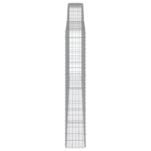 15 db íves horganyzott vas gabion kosár 400x30x180/200 cm