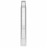 2 db íves horganyzott vas gabion kosár 400x30x220/240 cm