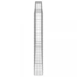 5 db íves horganyzott vas gabion kosár 400x30x220/240 cm