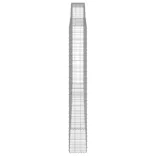 7 db íves horganyzott vas gabion kosár 400x30x220/240 cm