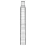 8 db íves horganyzott vas gabion kosár 400x30x220/240 cm
