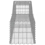 4 db íves horganyzott vas gabion kosár 400x50x40/60 cm