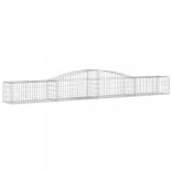 5 db íves horganyzott vas gabion kosár 400x50x40/60 cm