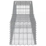 9 db íves horganyzott vas gabion kosár 400x50x40/60 cm