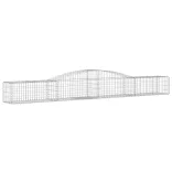 25 db íves horganyzott vas gabion kosár 400x50x40/60 cm