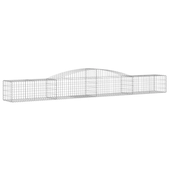 25 db íves horganyzott vas gabion kosár 400x50x40/60 cm