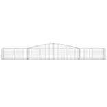 25 db íves horganyzott vas gabion kosár 400x50x40/60 cm