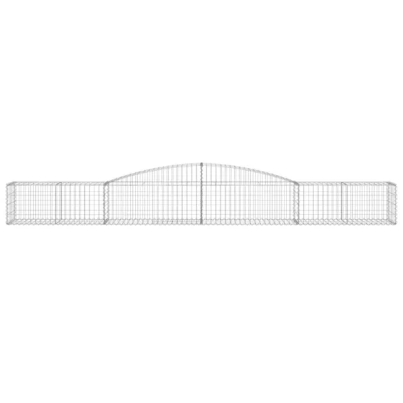 25 db íves horganyzott vas gabion kosár 400x50x40/60 cm