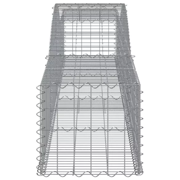 25 db íves horganyzott vas gabion kosár 400x50x40/60 cm