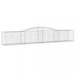 5 db íves horganyzott vas gabion kosár 400x50x60/80 cm