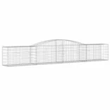 8 db íves horganyzott vas gabion kosár 400x50x60/80 cm