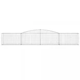 9 db íves horganyzott vas gabion kosár 400x50x60/80 cm