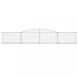 10 db íves horganyzott vas gabion kosár 400x50x60/80 cm