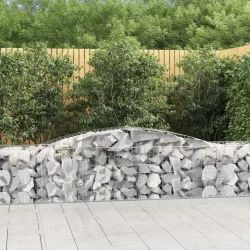 25 db íves horganyzott vas gabion kosár 400x50x60/80 cm