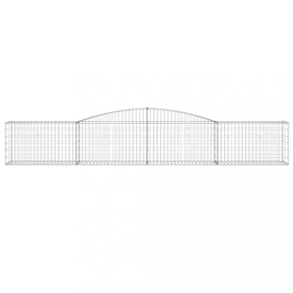25 db íves horganyzott vas gabion kosár 400x50x60/80 cm