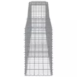 3 db íves horganyzott vas gabion kosár 400x50x80/100 cm