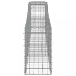 5 db íves horganyzott vas gabion kosár 400x50x80/100 cm