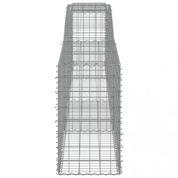 5 db íves horganyzott vas gabion kosár 400x50x80/100 cm