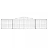 10 db íves horganyzott vas gabion kosár 400x50x80/100 cm