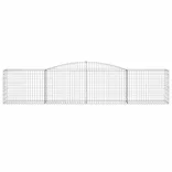 15 db íves horganyzott vas gabion kosár 400x50x80/100 cm