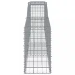15 db íves horganyzott vas gabion kosár 400x50x80/100 cm