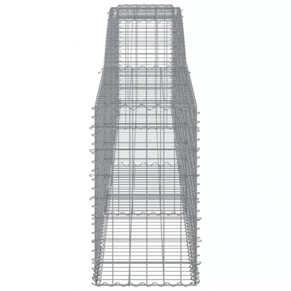 15 db íves horganyzott vas gabion kosár 400x50x80/100 cm